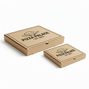 Boîte à pizza personnalisée en papier kraft écologique 12 pouces 14 pouces 16 pouces 35 cm Logo personnalisé Passe au micro-ondes Emballage Vietnam - Product Image 2