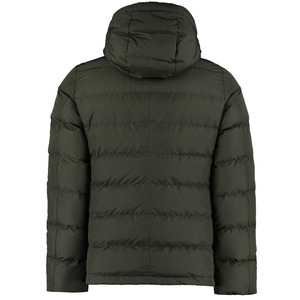 Essentials Veste matelassée à capuche ultralégère à manches longues et à fermeture éclair pour homme, imperméable et compressible, résistante à l'eau - Product Image 6