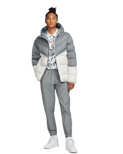 Veste matelassée imperméable de haute qualité logo personnalisé garder au chaud noir fabricant de coupe-vent OEM hiver extérieur hommes avec capuche - Product Image 4