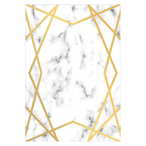 Tapis de salon en chenille antidérapant RUGS DEPOT LXDP-0999, motif designer or terre cuite, imprimé numériquement, lavable en machine, vente en gros - Product Image 1