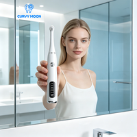 CURVY MOON Polisseur dentaire électrique, kit de blanchiment des dents de qualité supérieure, polisseur dentaire rechargeable pour un nettoyage quotidien