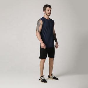 New Sportswear Men Cotton Workout Sports Tank Top Outdoors <b>Running</b> Breathable Sleeveless Loose Blank Plus Size Sport Tank Top - Product Image 4