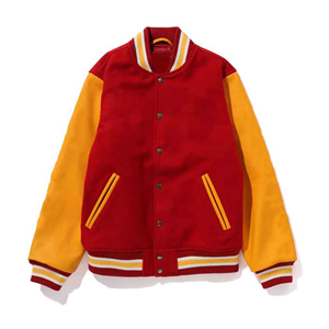 Brand New High Quality Custom Made <b>Men's</b> Winter Varsity <b>Jacket</b> Stand Collar Front Logo Waterproof Breathable Wholesale - Product Image 1