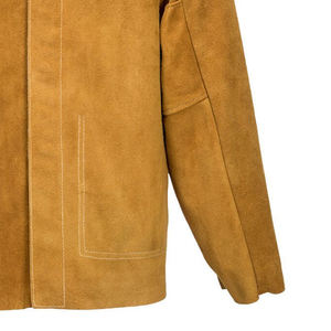 Veste de soudage en cuir de vachette fendu à prix Offre Spéciale bon marché Veste de soudage en cuir de vachette de protection - Product Image 3