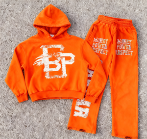 Ensemble jogging et sweat à capuche brodé rétro pour homme, style streetwear, délavé à l'acide, deux pièces, 100 % coton 300g, séchage rapide, automne - Product Image 5