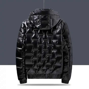 Veste bomber pour homme de qualité supérieure, nouvelle conception, brillante, lourde, fermeture éclair, style streetwear, personnalisable - Product Image 4