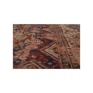 พรมขนสัตว์ขนาดใหญ่ Aalam สีแดงและสีส้ม ทอลายเรียบแบบคลาสสิก รูปทรงสี่เหลี่ยมผืนผ้า ลายเรขาคณิต ทำด้วยมือ สำหรับทางเข้าบ้าน-Paem-1352 - Product Image 3