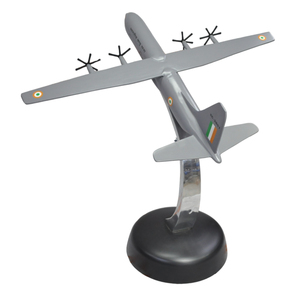 โมเดลเครื่องบิน C-130แบบตั้งได้โมเดลเครื่องบินอลูมิเนียมเคลือบผงสีเทาวัตถุสำหรับเป็นของขวัญ - Product Image 3