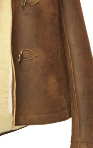 แจ็คเก็ตหนังแฟชั่นลำลองสำหรับผู้หญิง ดีไซน์ล่าสุด แนวเซ็กซี่ โดดเด่น พร้อมปกขนสุนัขจิ้งจอกขนาดใหญ่  แจ็คเก็ตหนังสั่งตัดได้ - Product Image 4