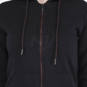 Servicio OEM Venta caliente Chándales con capucha para mujer Logotipo personalizado 100% Algodón Patrón sólido Precio al por mayor para la temporada de invierno - Product Image 5