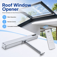 Operador automático de ventanas de 600N con carrera ajustable y control WiFi para claraboyas