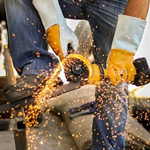 Wholesale Genuine Cowhide Leather <b>Tig</b> Mig Argon <b>Welding</b> <b>Gloves</b> Double Palm Insulated Electric <b>Welding</b> Cutting Labor Anti-Slip - Product Image 3