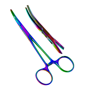 Pinzas Hemostáticas con Bloqueo MEDIHEAL SURGICAL CORPORATION, 125 cm, Acero Inoxidable, Curvas, Recubrimiento Arcoíris, Instrumento Quirúrgico - Product Image 5