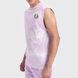 Camiseta sin mangas de talla personalizada para hombre superventas, ropa deportiva de punto informal, ropa deportiva transpirable y de talla grande - Product Image 2