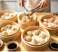 Papier de cuisson antiadhésif de qualité alimentaire pour cuiseur vapeur en bambou, raviolis, baozi et cuisine