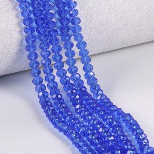 Haute qualité naturel usine pas cher prix perles en vrac à facettes cristal pneu perles Rondelle perles de verre pour la fabrication de bijoux - Product Image 3