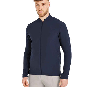 Chaquetas ligeras personalizadas OEM para hombre, chaqueta de golf Cazadora bomber con cuello y cremallera informal - Product Image 1