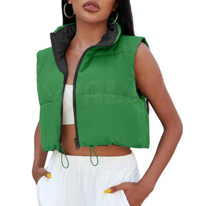 Calidad Premium Cantidad a granel Crop Top Puffer Chaleco Mujeres Use Uso al aire libre Crop Top Puffer Chaleco - Product Image 1
