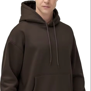Robes pull en polaire à capuche, vêtement uni teint en pièce, nouveau, sexy, vente chaude 2025, polyester/coton pour homme, hiver, séchage rapide, doublé, personnalisé - Product Image 1