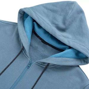 Sweats à capuche de style fermeture éclair complète de qualité personnalisée Sweats à capuche pour hommes Vêtements de travail unis Saison d'hiver Sweats à capuche pour hommes - Product Image 4