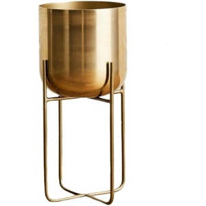 Modern Design Flower Planter <b>Pot</b> and Vase with High End Quality <b>Brass</b> Plating Finishing Gold Flower Vase From Indian Supplier - Product Image 5