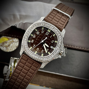 Lujo D Color Moissanite Reloj automático Japón Movimiento Busto Abajo Iced Out Hombres Mujeres Reloj de pulsera Precio al por mayor Regalo - Product Image 6