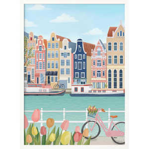 Art mural encadré de la ville d'Amsterdam - Product Image 2