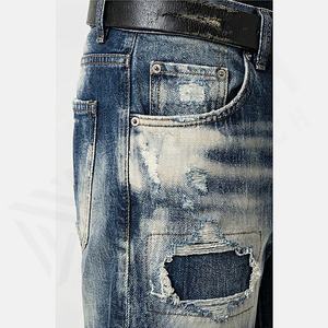 Jeans en denim délavé vintage pour femmes, respirant, coupe droite, décontracté, taille haute, tissu doux au toucher, tendance, couleur personnalisée, vente en gros, sur mesure - Product Image 5