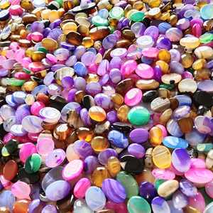 พลอยออนิกซ์หลากสีธรรมชาติ Dhorgems (พลอยรูปทรงผสมและรูปไข่ ขนาด 10-30 มม.) สำหรับทำเครื่องประดับ แบบขายส่งจากราชสถาน - Product Image 3