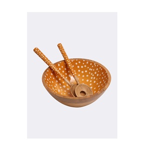 Cuenco esmaltado de madera de alta calidad, cuenco para ensalada de frutas, técnica ecológica pulida de calidad genuina, más vendida - Product Image 3