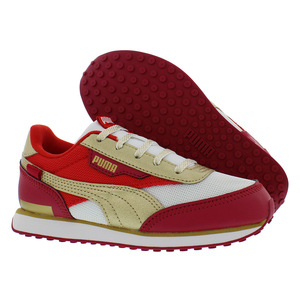 Zapatos Puma Future Rider Glitz para Niños Color: Blanco/Rojo/Dorado 100% Auténticos - Product Image 5