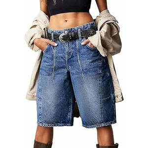 Shorts surdimensionnés pour femmes sur mesure Meilleurs shorts surdimensionnés pour femmes Nouveau design Shorts surdimensionnés pour femmes - Product Image 1