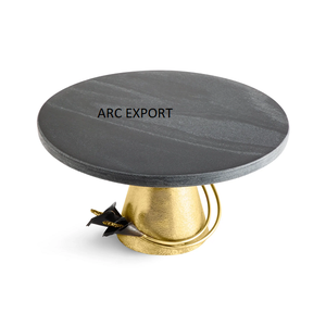 Base de Metal chapada en oro, soporte de acrílico para pastel, exhibición de Decoración de mesa para cumpleaños, fiestas de aniversario, herramientas decorativas para pasteles - Product Image 6