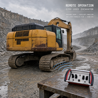 Excavatrice d'occasion C339 avec télécommande sans fil 2018 pour travaux de terrassement intensifs
