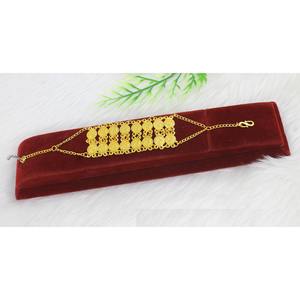 Luxury Brass Jewelry <b>Wedding</b> Pure Gold Plated hand Accessories Dubai Africa India hand Braslate for Women and Girls - Product Image 1