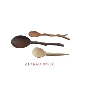 ชุดช้อนตักสลัดไม้มะม่วงมีด้ามจับดีไซน์ใหม่ช้อนเสิร์ฟสำหรับสลัดมีด้ามจับไม่เหมือนใคร - Product Image 1