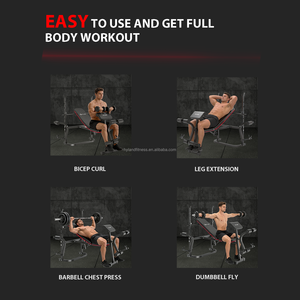 <span class=keywords><strong>Banco</strong></span> de Pesas Plegable Multifuncional para Ejercicio, Equipo de Gimnasio, <span class=keywords><strong>Banco</strong></span> <span class=keywords><strong>Inclinado</strong></span> para Press de Banca y Curl de Bíceps - Product Image 4