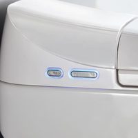 WC intelligent MWD avec couvercle à ouverture automatique, toilette électrique en céramique, chauffage du siège, équipement sanitaire de salle de bain