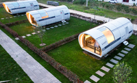 Maisons modulaires préfabriquées directes d'usine de capsule de l'espace de famille micro pour l'assemblée rapide et la vie verte