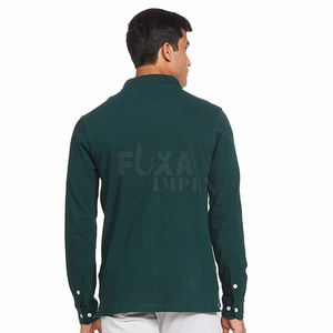 2024 venta al por mayor de algodón de secado rápido para hombres para camisetas de polo OEM manga corta gimnasio deportes Fitness ropa logotipo personalizado punto sólido - Product Image 2