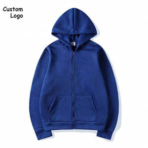 Offre Spéciale automne couleur unie hommes à manches longues fermeture éclair Hoodies avec des couleurs et des tailles personnalisées - Product Image 2