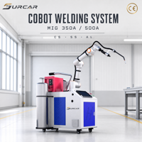 Machine à souder MIG 6 axes 350A sans programmation, à pénétration profonde, portable, pour la soudure de l'acier inoxydable, robot cobot