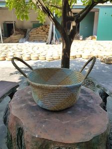 High quality colorful seagrass <b>belly</b> <b>basket</b> new design <b>basket</b> for home storage & organization and wedding decorationfrom Vietnam - Product Image 3