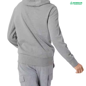 Wholesale <b>Black</b> Winter Cardigan Zipper Hoodie High Quality Hoodie Man Sweater Regular <b>Fleece</b>/French Terry Breathable Quick-Dry - Product Image 2