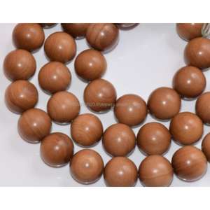 Cuentas de sándalo natural Mala 108 Cuentas Ecológicas Fragancia duradera para meditación Yoga Oración curativa espiritual - Product Image 3