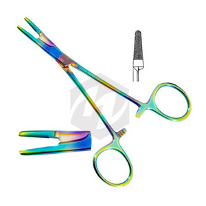 Olsen กรรไกรสำหรับใส่เข็มกรรไกรสำหรับผ่าตัดขนาด5 1/2นิ้วทำจากสเตนเลสสตีลที่จับสีเคลือบ - Product Image 1