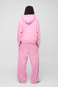 ชุดวอร์มผู้ชายผ้าฝ้ายหนานุ่มคุณภาพสูงสไตล์วินเทจ ทรงปกติ เสื้อฮู้ด กางเกงขายาว ลายพิมพ์โลโก้ สีพื้น สำหรับฤดูร้อน - Product Image 5