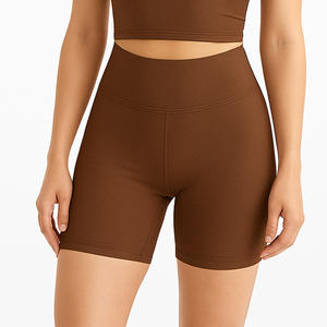 Ensemble Crop Top Zippé et Short Cycliste Taille Haute 2 Pièces Sportif Yoga Fitness Gym Décontracté 2026 - Product Image 2