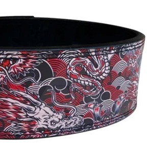 2024 ceinture de levier en peau de vache robuste pour l'haltérophilie Fitness avec Logo personnalisé ceinture de levier Anime en cuir véritable - Product Image 4