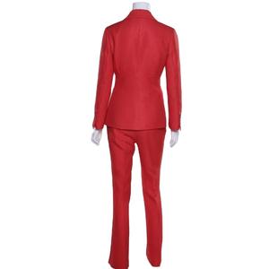 Elegante belleza cuello en V chal abrigo delgado y Pantalones rectos largos conjunto de kit de oficina como un traje de mujer 2026 - Product Image 4